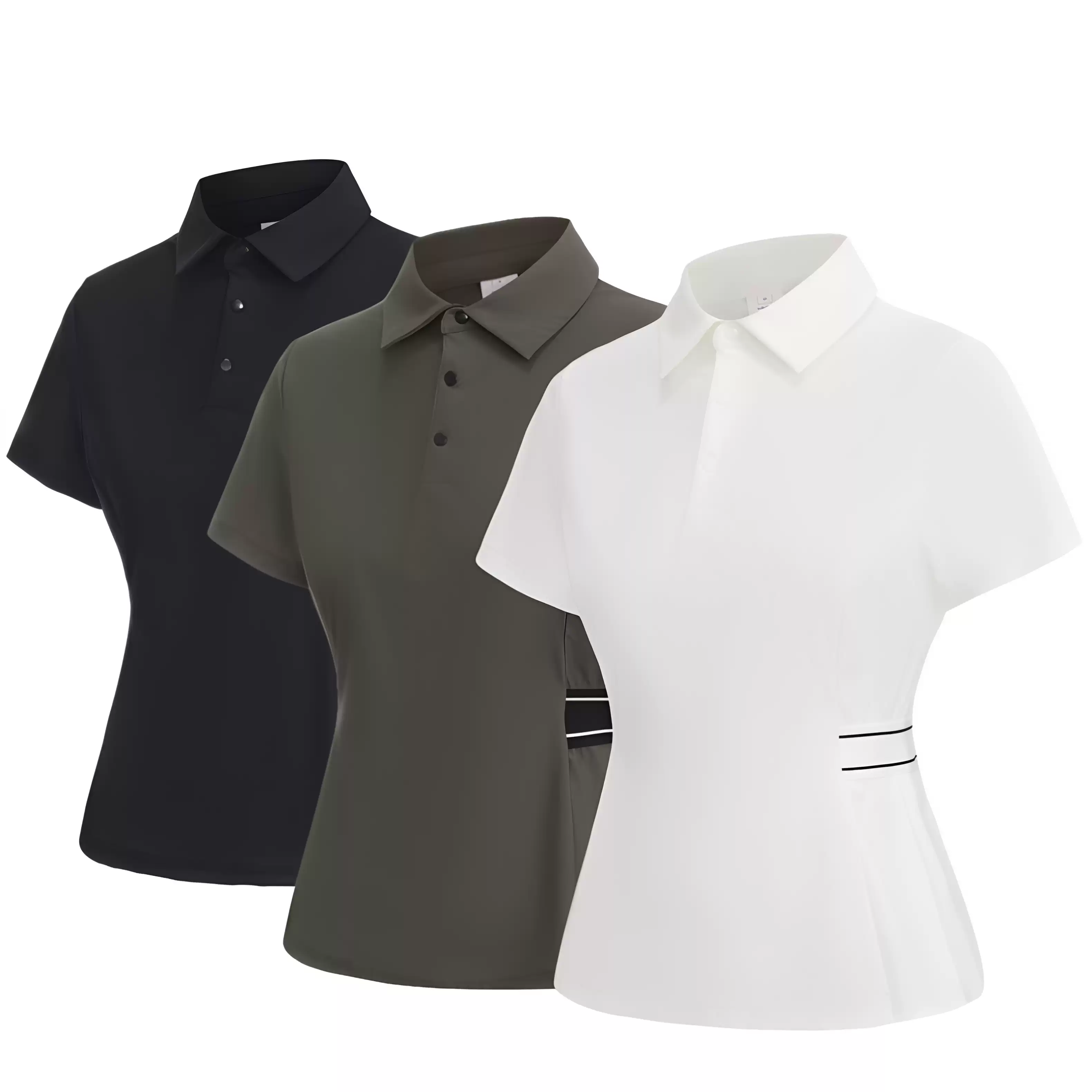 Polo Shirt Equestrian - เสื้อโปโลแขนสั้นผ้าไหมน้ำแข็งกันแดดสำหรับขี่ม้า