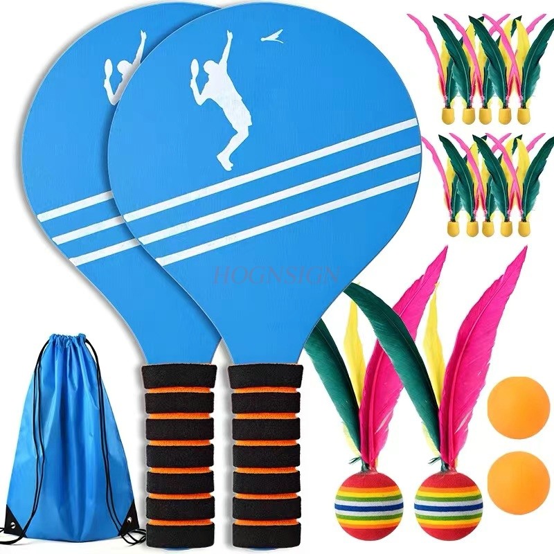Indoor Sport And Outdoor Sports - ไม้แบดมินตันไม้เนื้อแข็งในร่มออกกําลังกายลูกขนไก่เด็กผู้ใหญ่ออกกําลังกายSanmaoแร็กเก็ตไม้แบดมินตัน