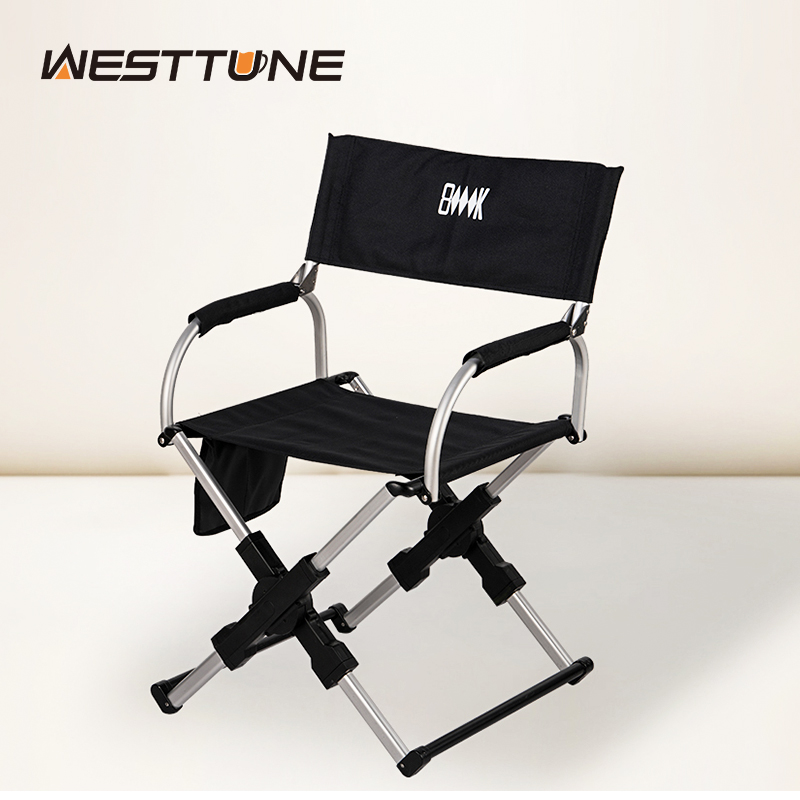 Outdoor Sport Chairs - เก้าอี้ผู้กำกับพับได้สำหรับกิจกรรมกลางแจ้ง เก้าอี้แคมป์ปิ้ง ชายหาด ตกปลา ทำจากอลูมิเนียมอัลลอยด์ เหมาะสำหรับการเดินทาง