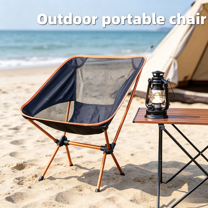 Outdoor Sport Chairs - เก้าอี้อลูมิเนียมอัลลอยด์น้ำหนักเบาพิเศษ เก้าอี้พับแบบพกพาสำหรับตั้งแคมป์ เก้าอี้พักผ่อนสำหรับตกปลา ปิกนิก เดินป่า และกิจกรรมกลางแจ้ง