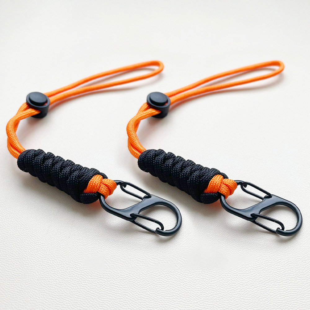 Outdoor Sports Umbrella - 1 pcs/2 pcs/6 pcs ทอมือเชือกร่มกลางแจ้งพวงกุญแจเชือกกลางแจ้งภายนอกหัวเข็มขัดกุญแจรถแขวนเชือก