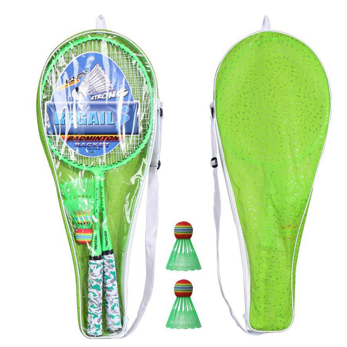 Indoor Sport And Outdoor Sports - A89E-ไม้แบดมินตันสำหรับเด็ก,ชุดกีฬาแร็กเก็ตพร้อมลูกบอล 2 ลูกสำหรับเด็กผู้เล่นกีฬาในร่มกลางแจ้ง