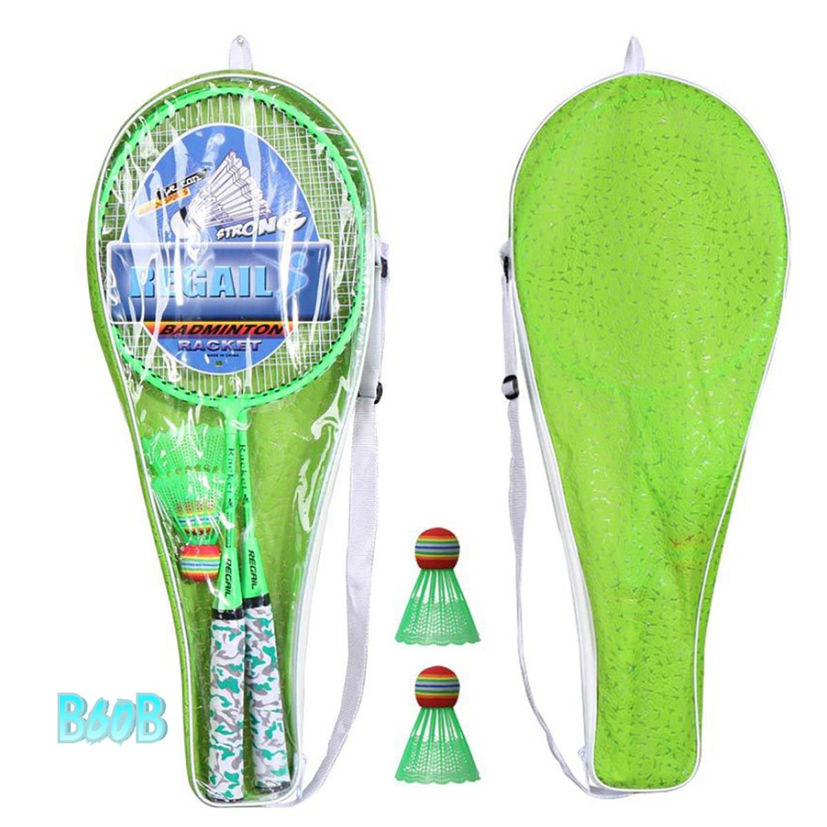 Indoor Sport And Outdoor Sports - ไม้แบดมินตันสําหรับเด็ก,Shuttlecocks Racquet ชุดกีฬา 2 ลูกสําหรับเด็กผู้เล่นในร่มกลางแจ้ง Sport-B60B