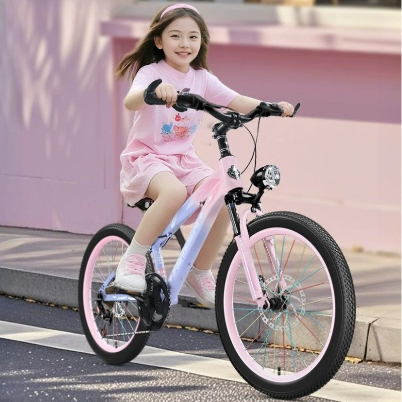Outdoor Sport Using A Bike - จักรยานเสือภูเขาสำหรับเด็กผู้หญิง 7-10 ปี ของเล่นกีฬา จักรยานเด็ก จักรยานกันกระแทก