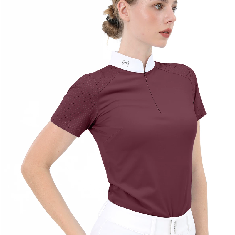 เสื้อโปโลแขนสั้นสำหรับนักขี่ม้ - Polo Shirt Equestrian บทวิจารณ์และราคา