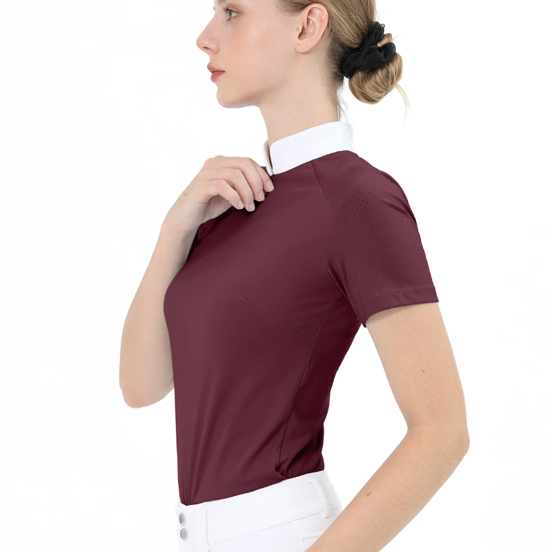 เสื้อโปโลแขนสั้นสำหรับนักขี่ม้ - Polo Shirt Equestrian บทวิจารณ์และราคา