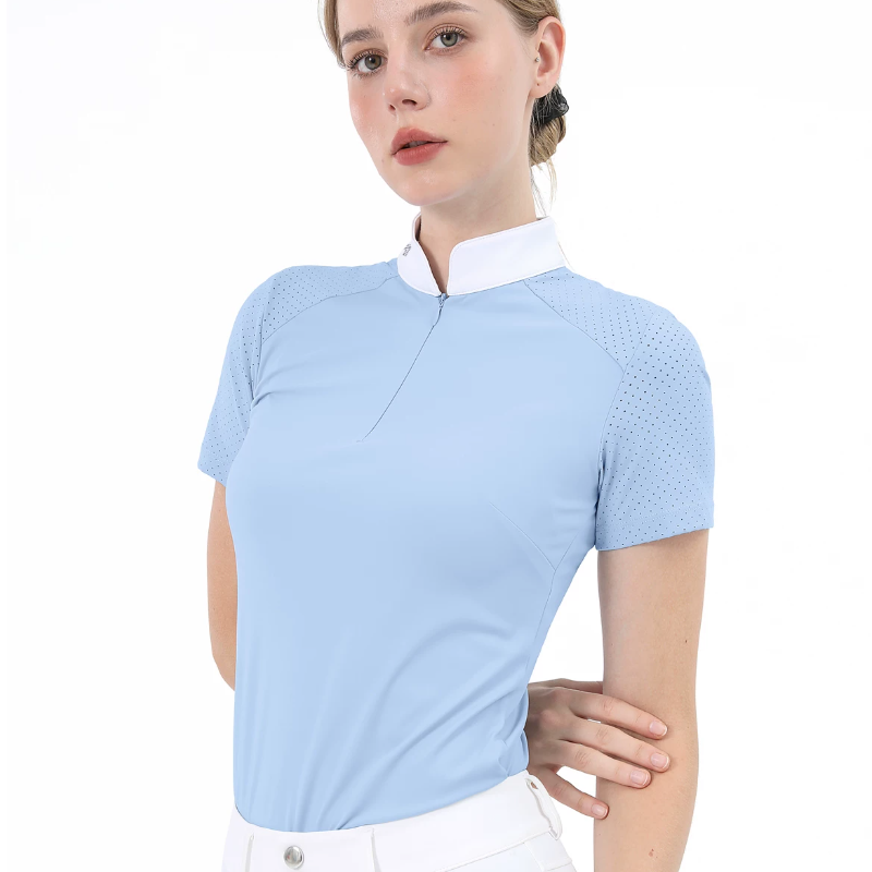 เสื้อโปโลแขนสั้นสำหรับนักขี่ม้ - Polo Shirt Equestrian บทวิจารณ์และราคา