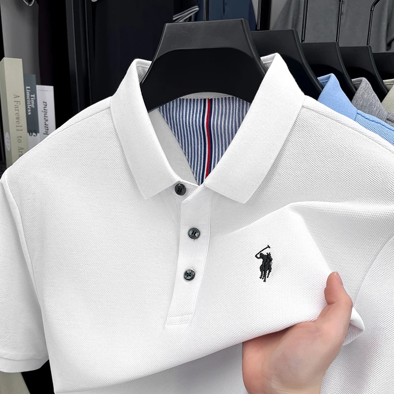 เสื้อโปโลแขนสั้นผู้ชาย ผ้าฝ้าย - Polo Shirt Equestrian บทวิจารณ์และราคา