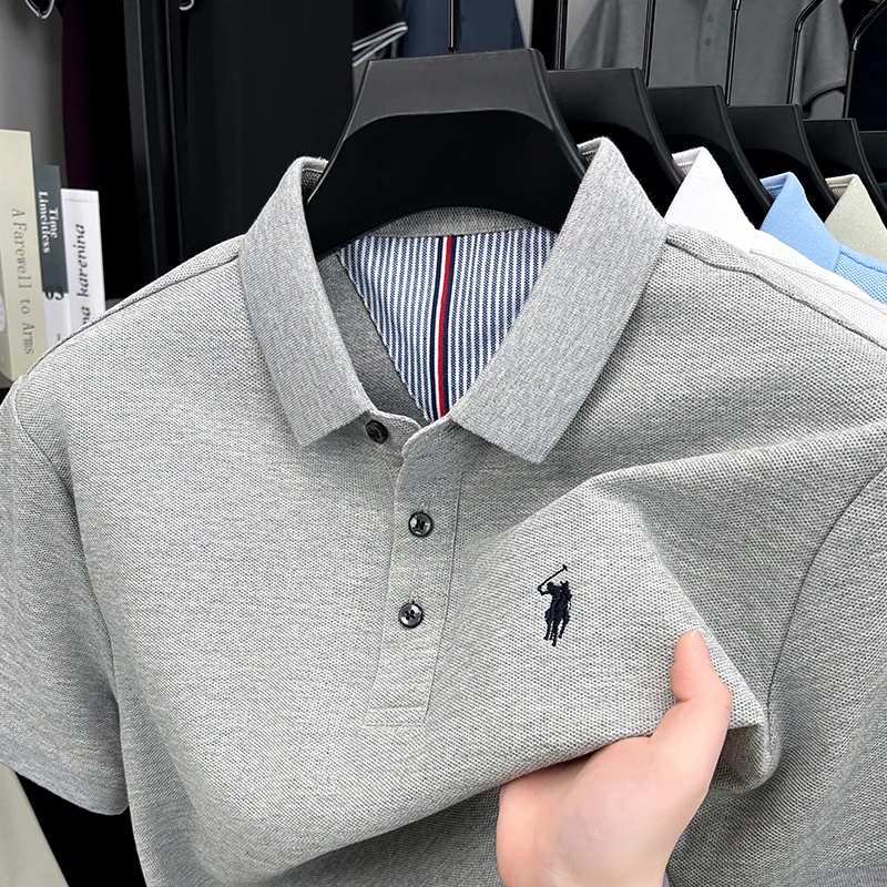 เสื้อโปโลแขนสั้นผู้ชาย ผ้าฝ้าย - Polo Shirt Equestrian บทวิจารณ์และราคา