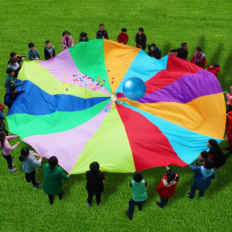 ร่มชูชีพสีรุ้งสำหรับเด็กพัฒนาก - Outdoor Sports Umbrella บทวิจารณ์และราคา