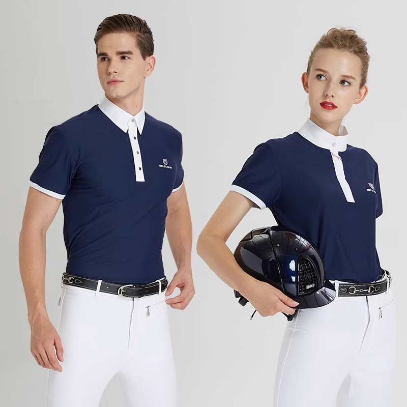 เสื้อโปโลสำหรับขี่ม้า แขนสั้น  - Polo Shirt Equestrian บทวิจารณ์และราคา