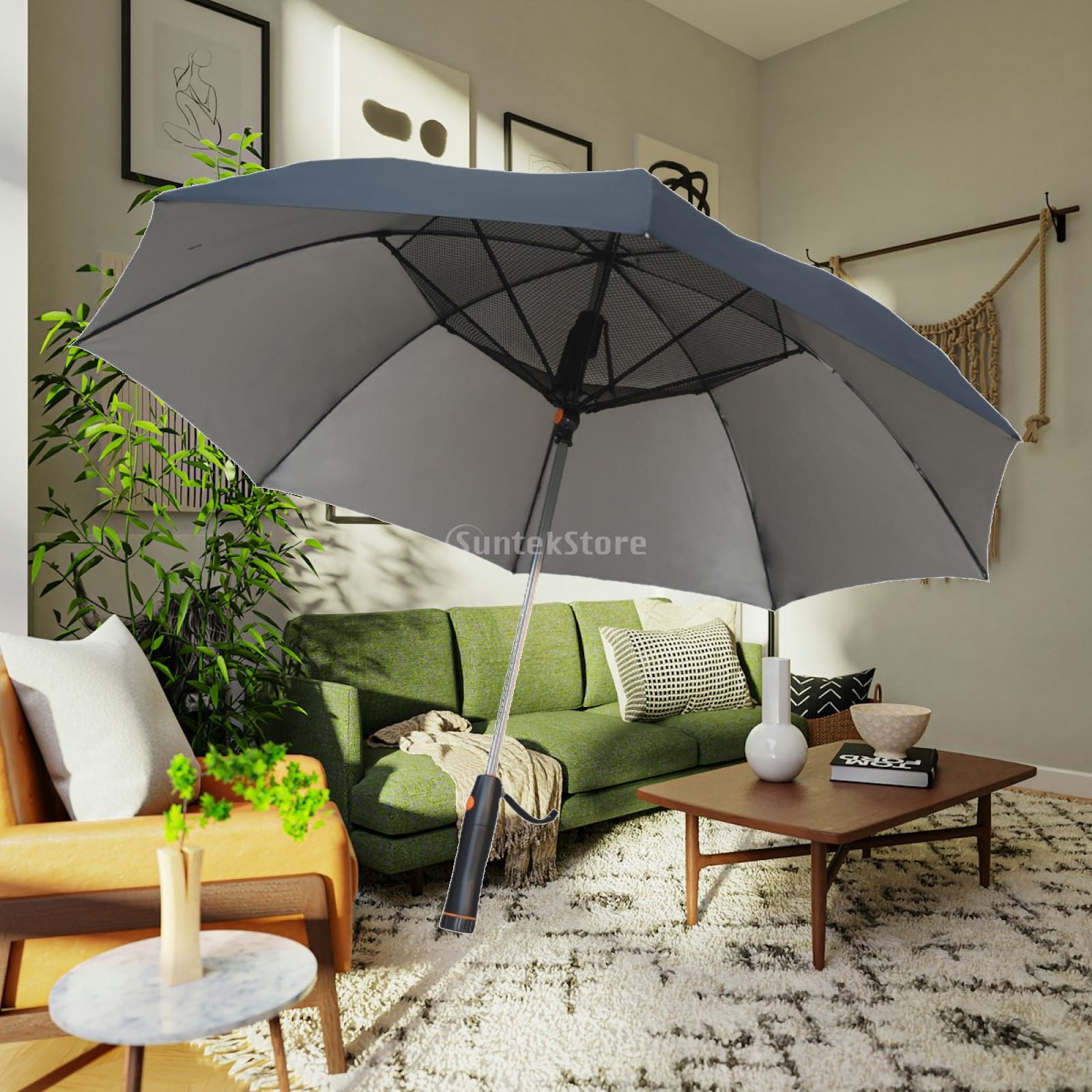 ร่มพร้อมพัดลมในตัว ร่มพกพาขนาด - Outdoor Sports Umbrella บทวิจารณ์และราคา