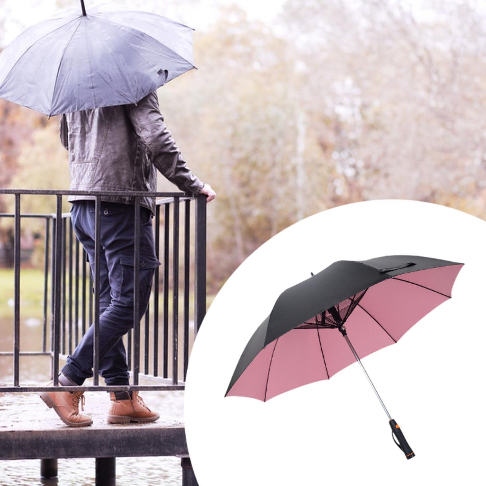 ร่มพร้อมพัดลมในตัว ร่มพกพาขนาด - Outdoor Sports Umbrella บทวิจารณ์และราคา