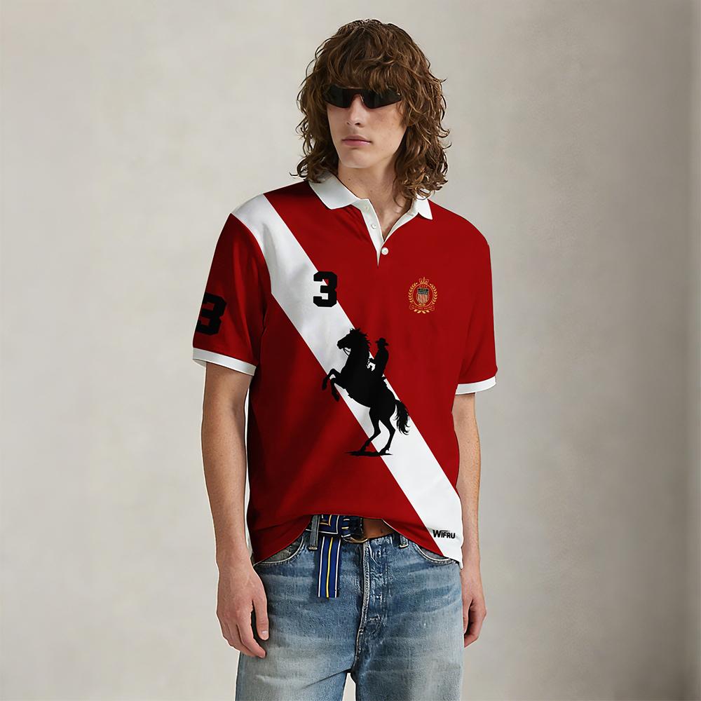 ใหม่เสื้อโปโลลายทางสีดำและสีขา - Polo Shirt Equestrian บทวิจารณ์และราคา