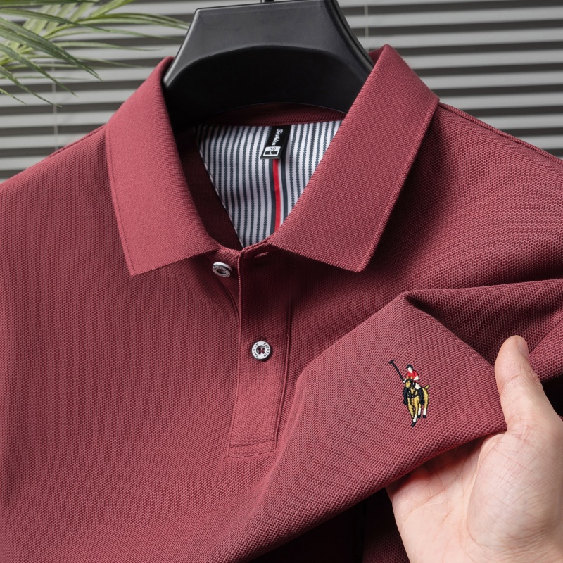 เสื้อโปโลแขนสั้นปักลายสไตล์นัก - Polo Shirt Equestrian บทวิจารณ์และราคา