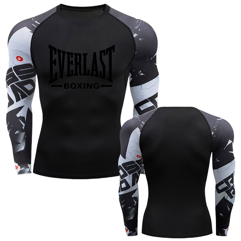 EVERLAST BOXING เสื้อยืดรัดรูป - Outdoor Sports บทวิจารณ์และราคา