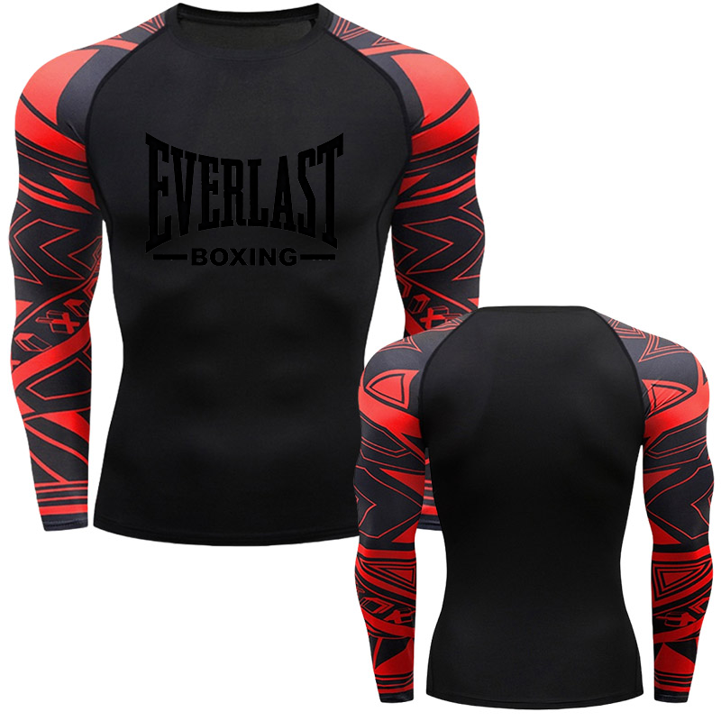 EVERLAST BOXING เสื้อยืดรัดรูป - Outdoor Sports บทวิจารณ์และราคา