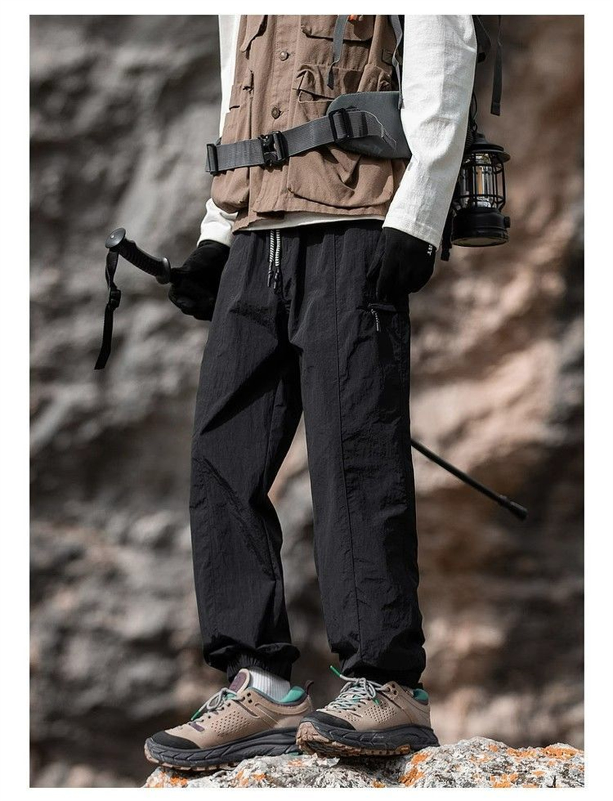 กางเกงคาร์โก้ทรงหลวมสไตล์วินเท - Outdoor Sport Hiking Pants บทวิจารณ์และราคา