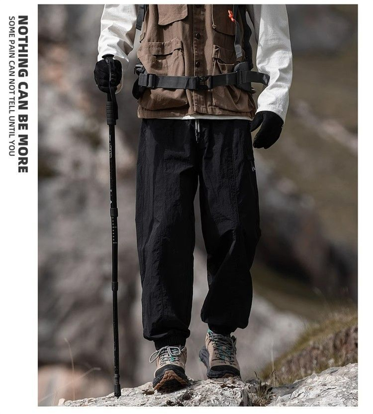 กางเกงคาร์โก้ทรงหลวมสไตล์วินเท - Outdoor Sport Hiking Pants บทวิจารณ์และราคา