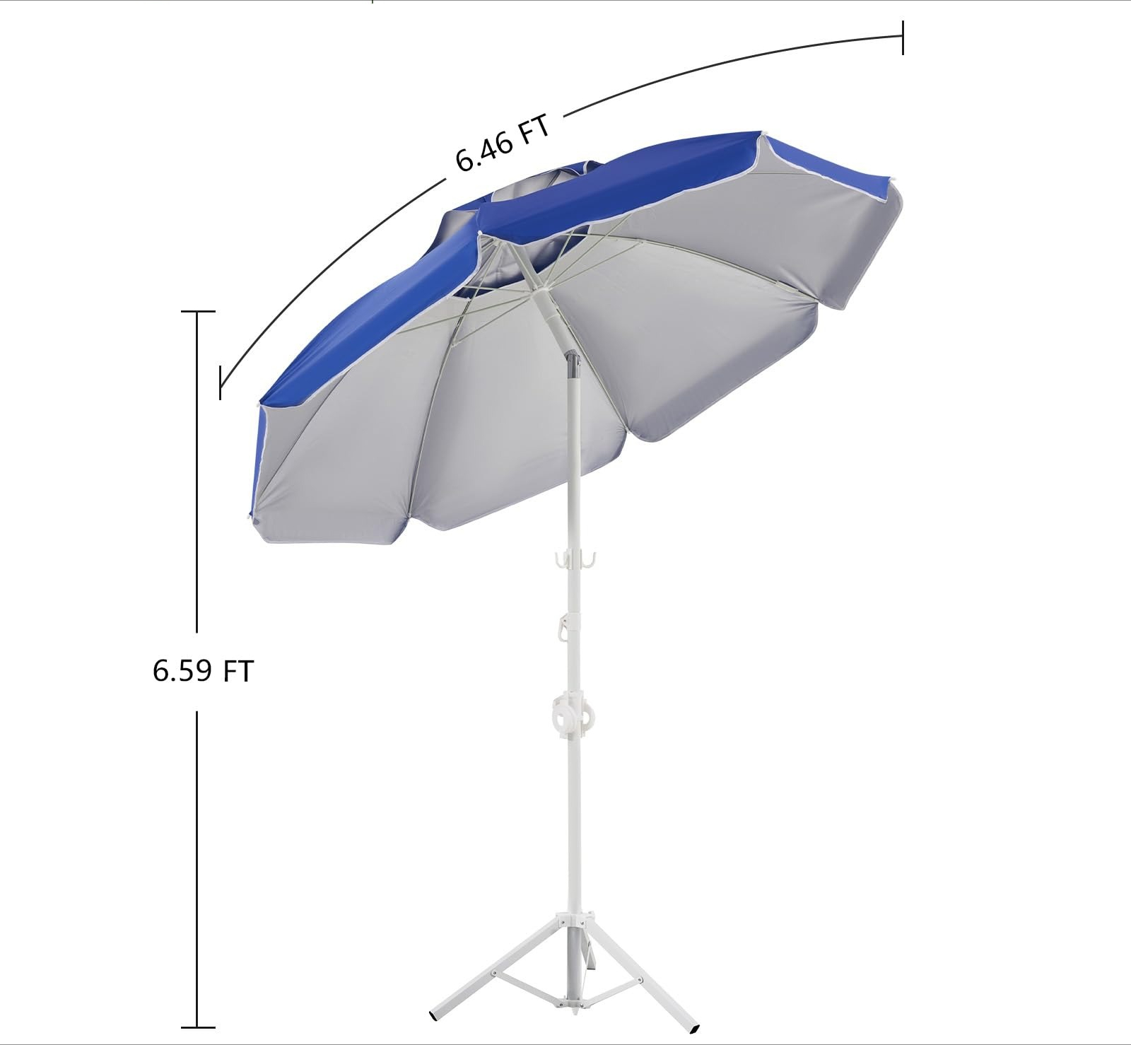 ร่มพกพาขนาด 6.5 ฟุต พร้อมขาตั้ - Outdoor Sports Umbrella บทวิจารณ์และราคา